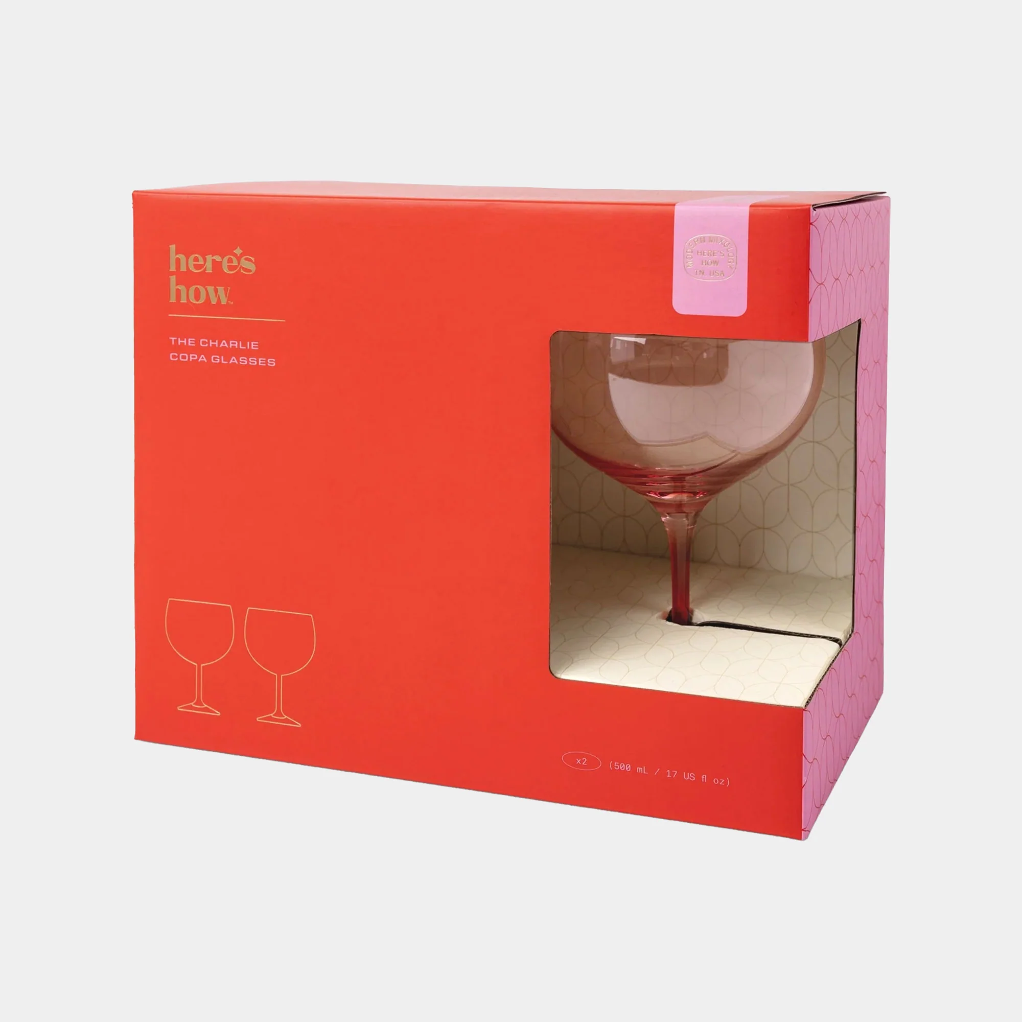 The Charlie Copa Red - Spritz Glasses, Set of 2 - Image 2