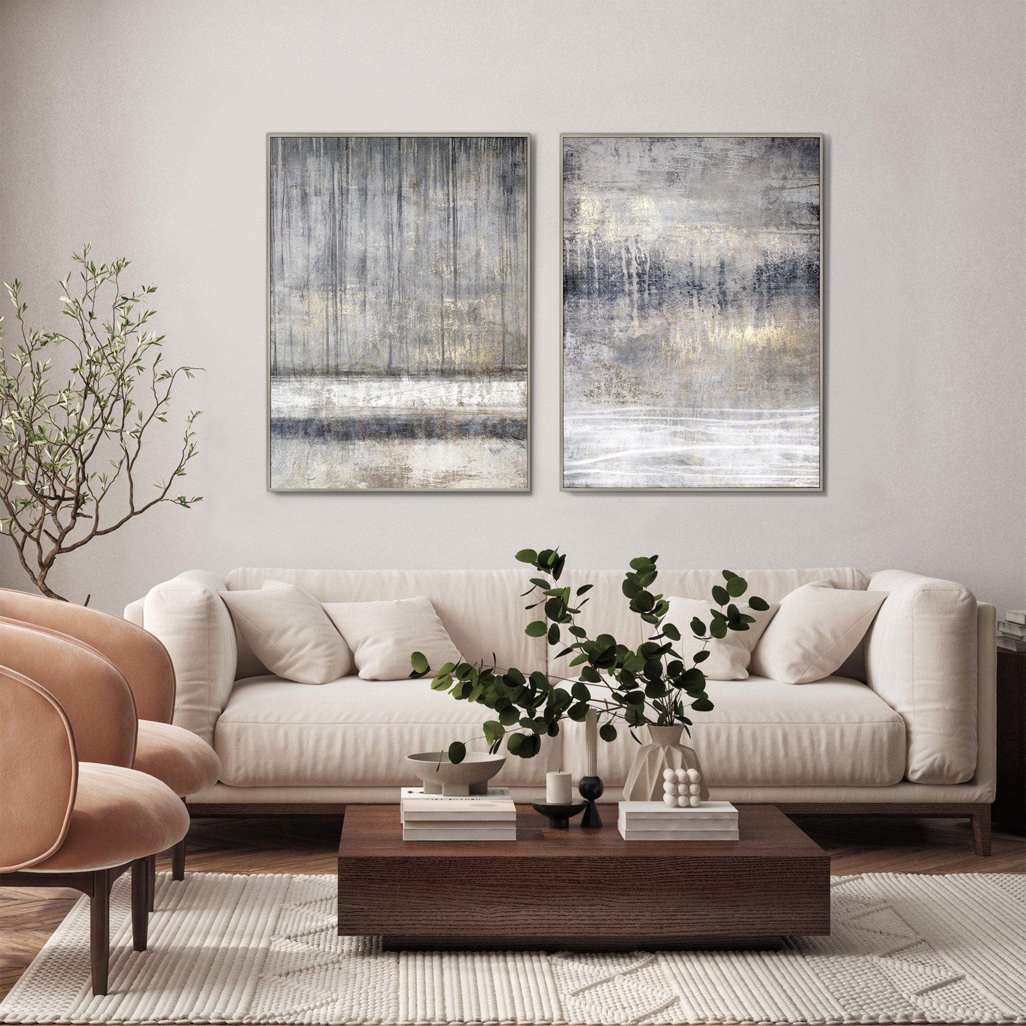 Torrent - Framed Canvas Wall Art By Sabrina Roscino, Set of 2 - Image 2