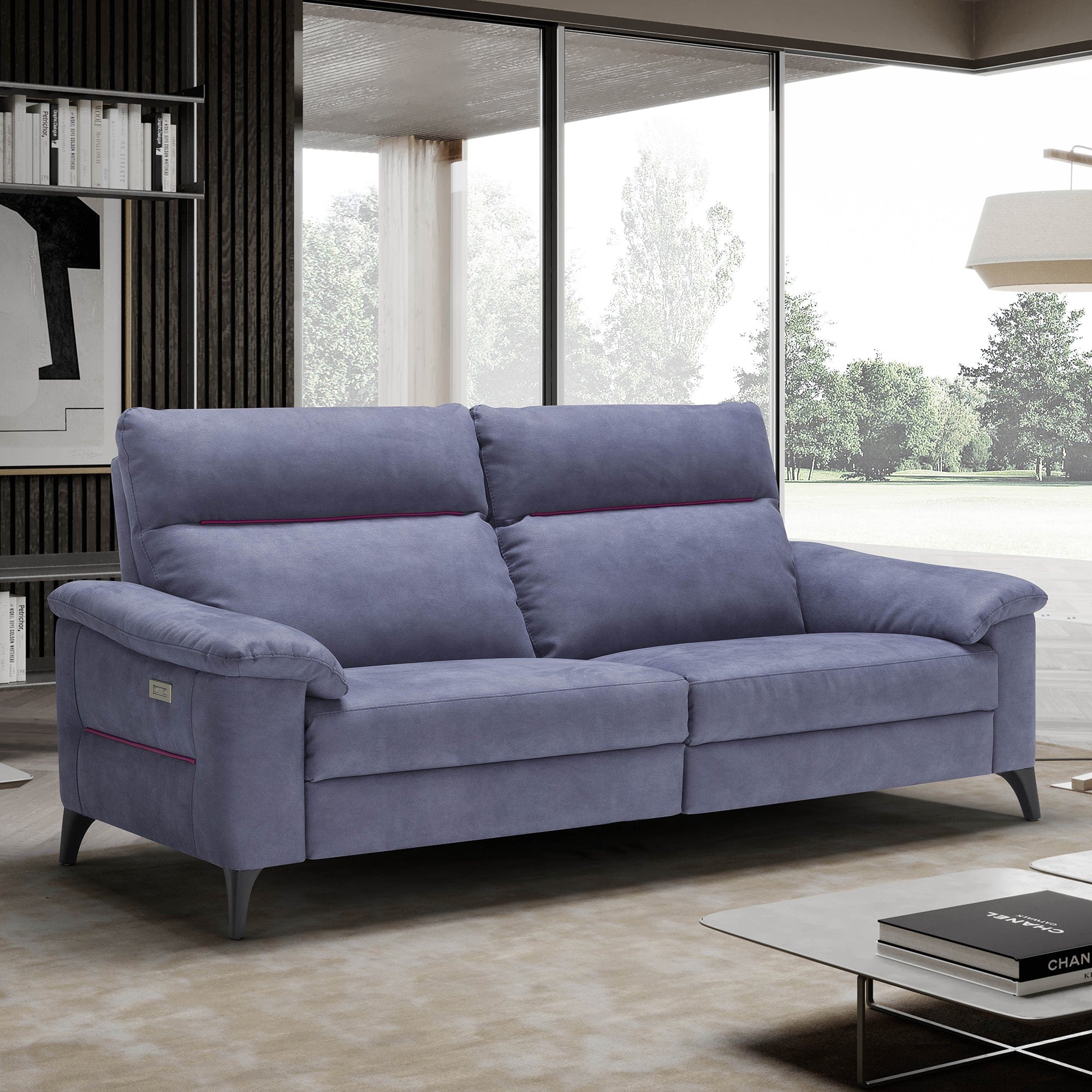 Treviso - 2 Seat Power Recliner Sofa, Fabric - Image 2