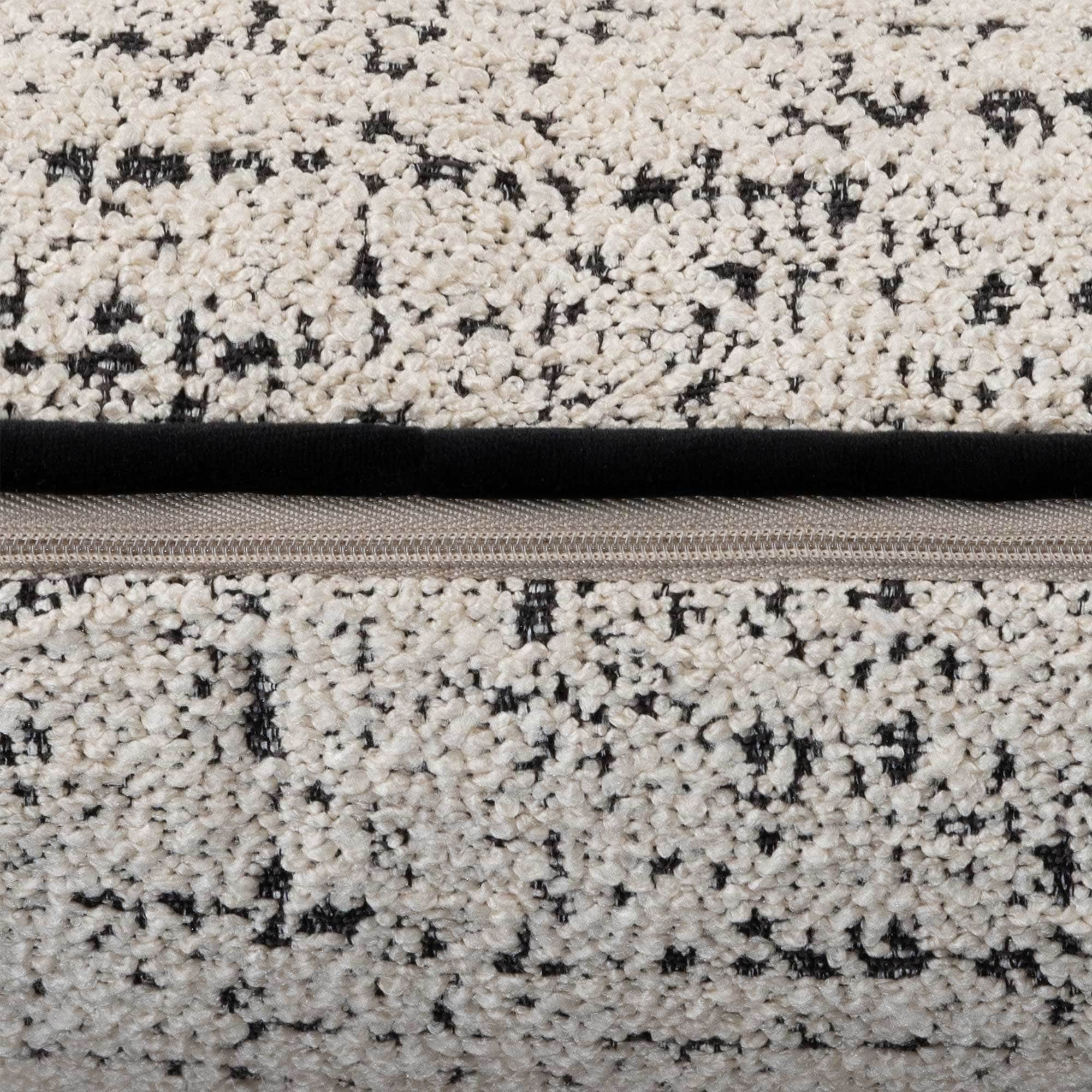 Tweed - Cream Black Cushion 43x43cm - Image 3