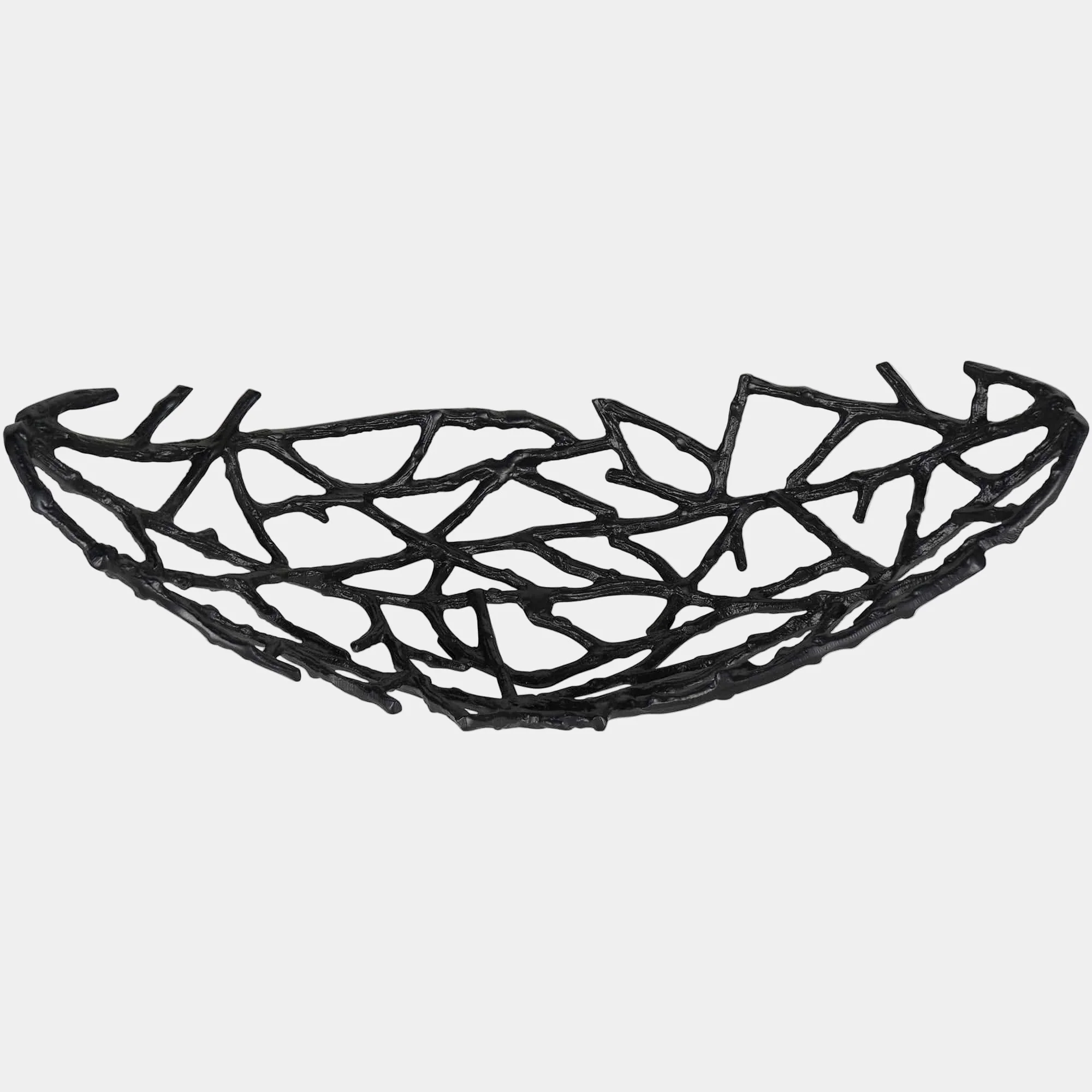 Twig - Decorative Bowl, Black Metal - Image 2