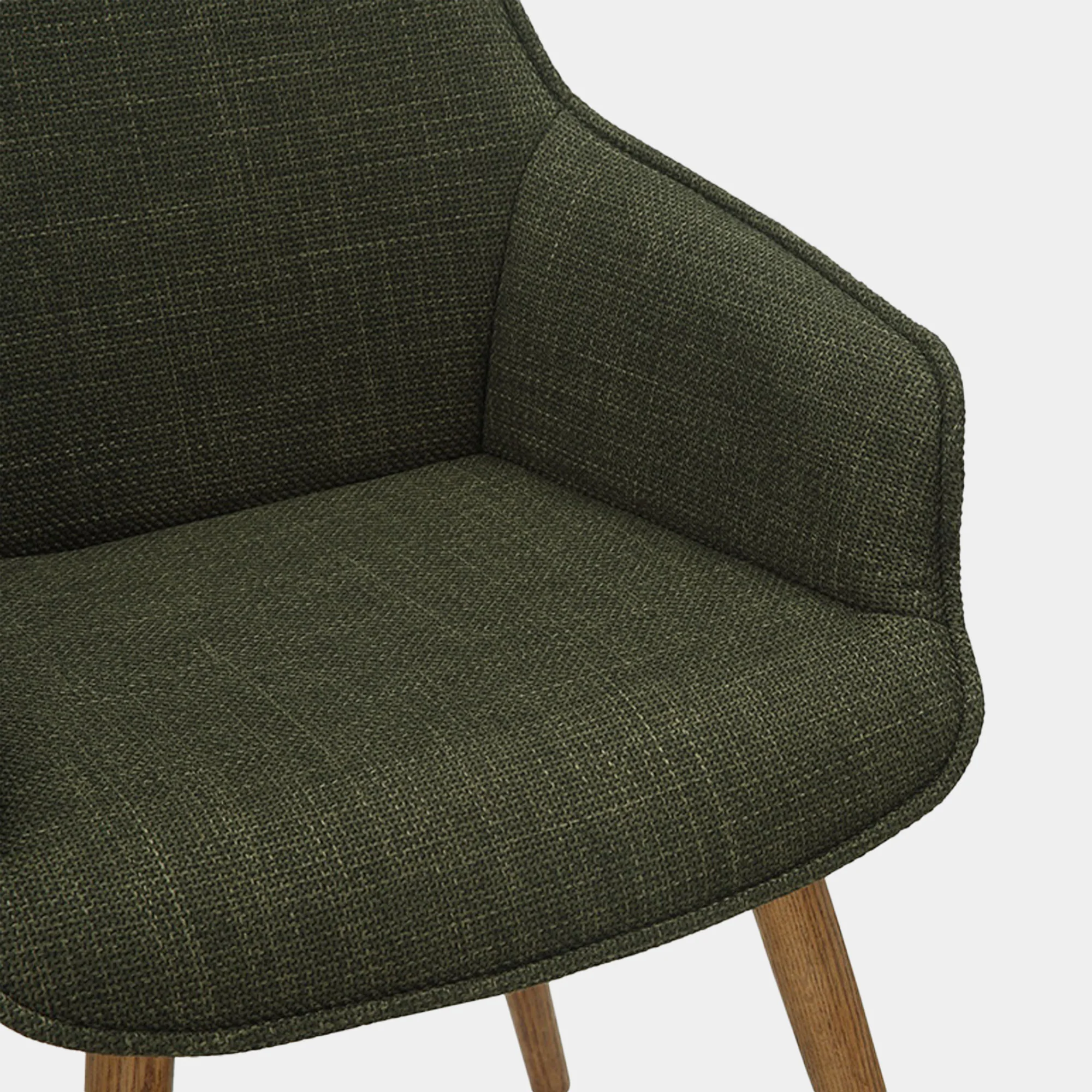 Twiggy - 160cm Round Dining Table & 6 Twiggy Chairs, Green - Image 5