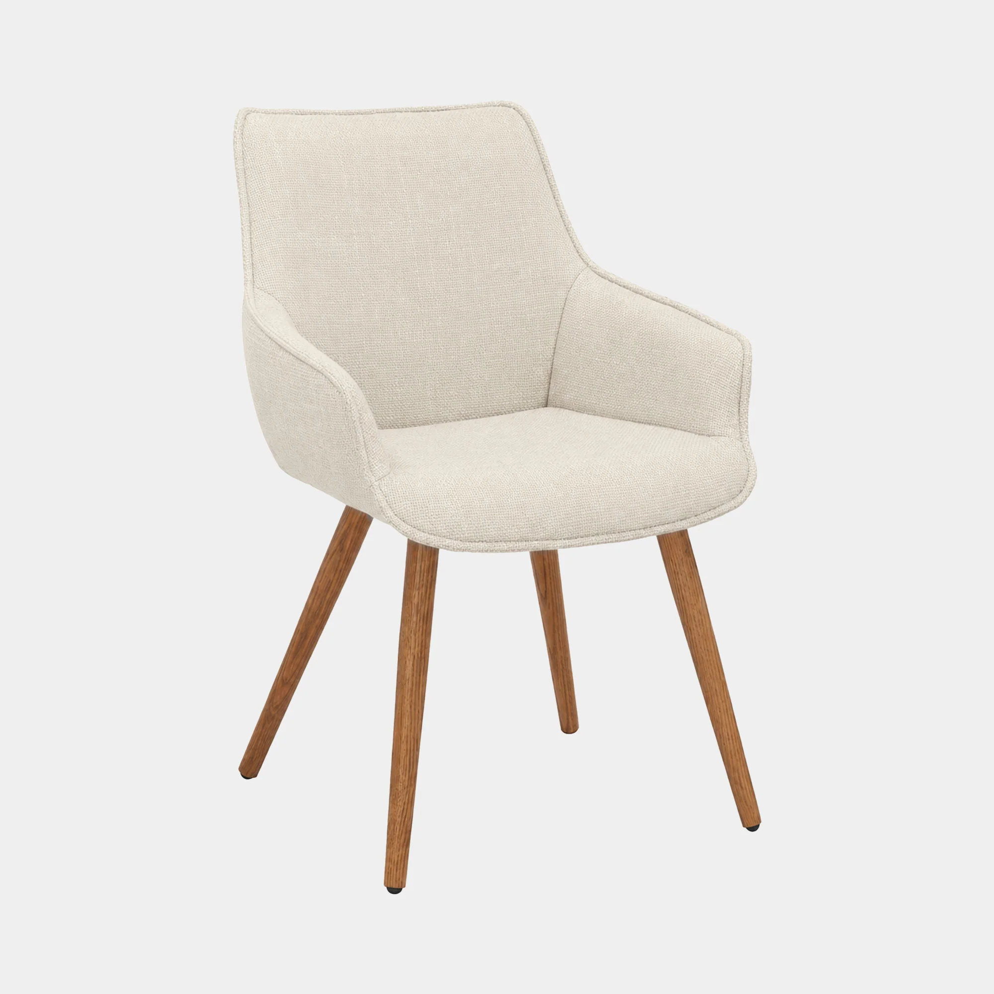 Twiggy - 160cm Round Dining Table & 6 Twiggy Chairs, Oatmeal - Image 7