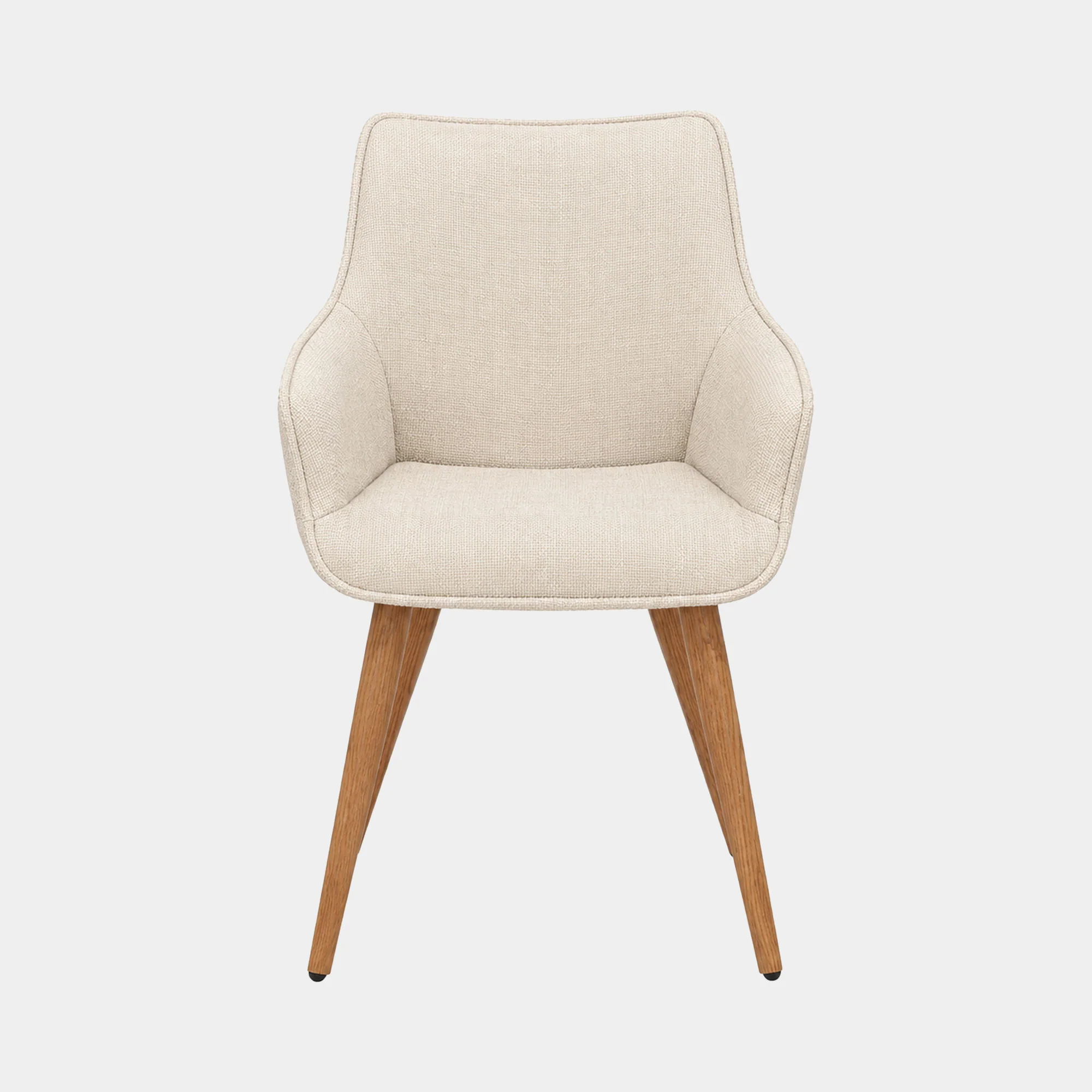 Twiggy - 160cm Round Dining Table & 6 Twiggy Chairs, Oatmeal - Image 5