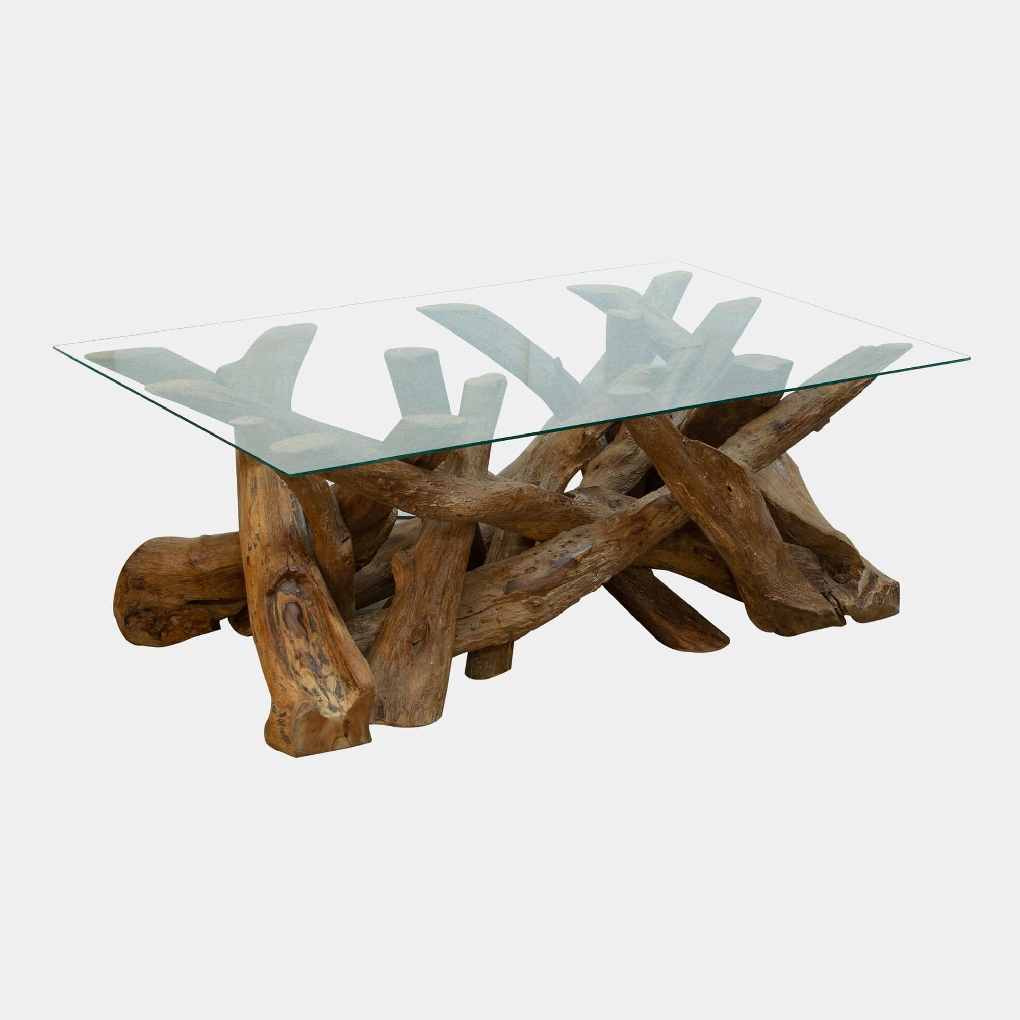 Twiggy - Glass Coffee Table, Rectangle