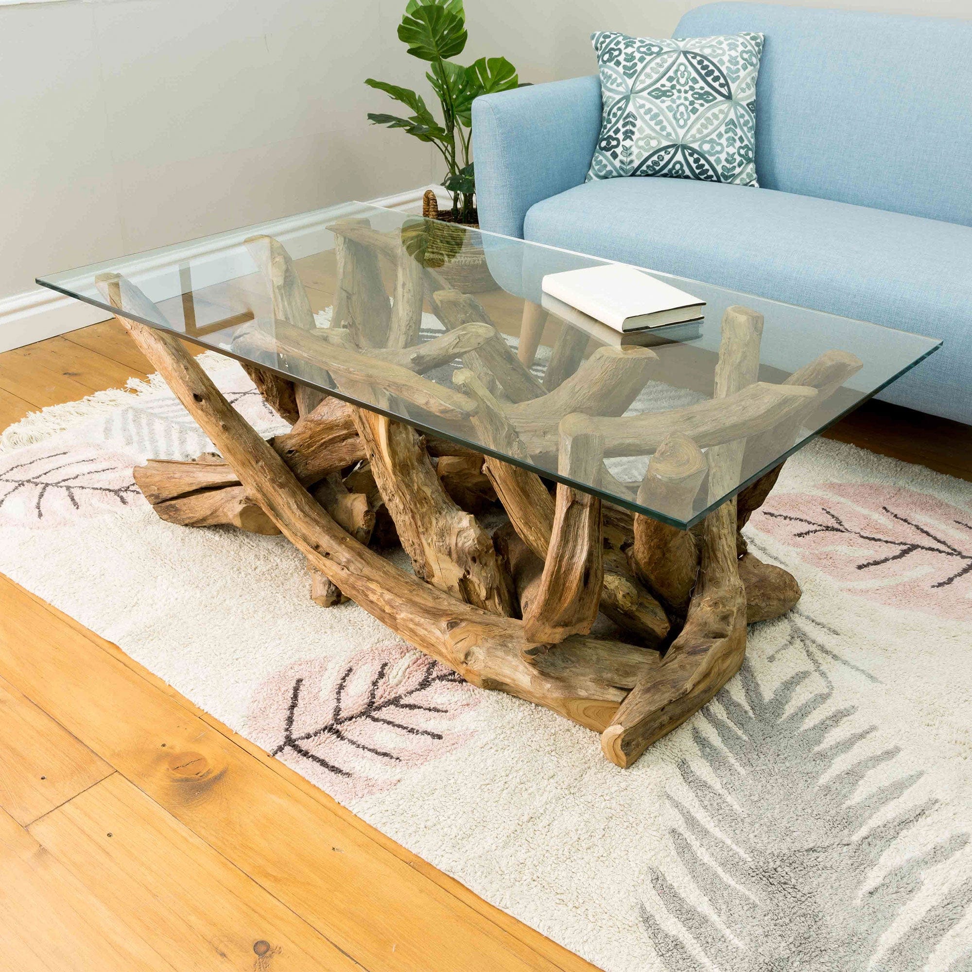 Twiggy - Glass Coffee Table, Rectangle - Image 2