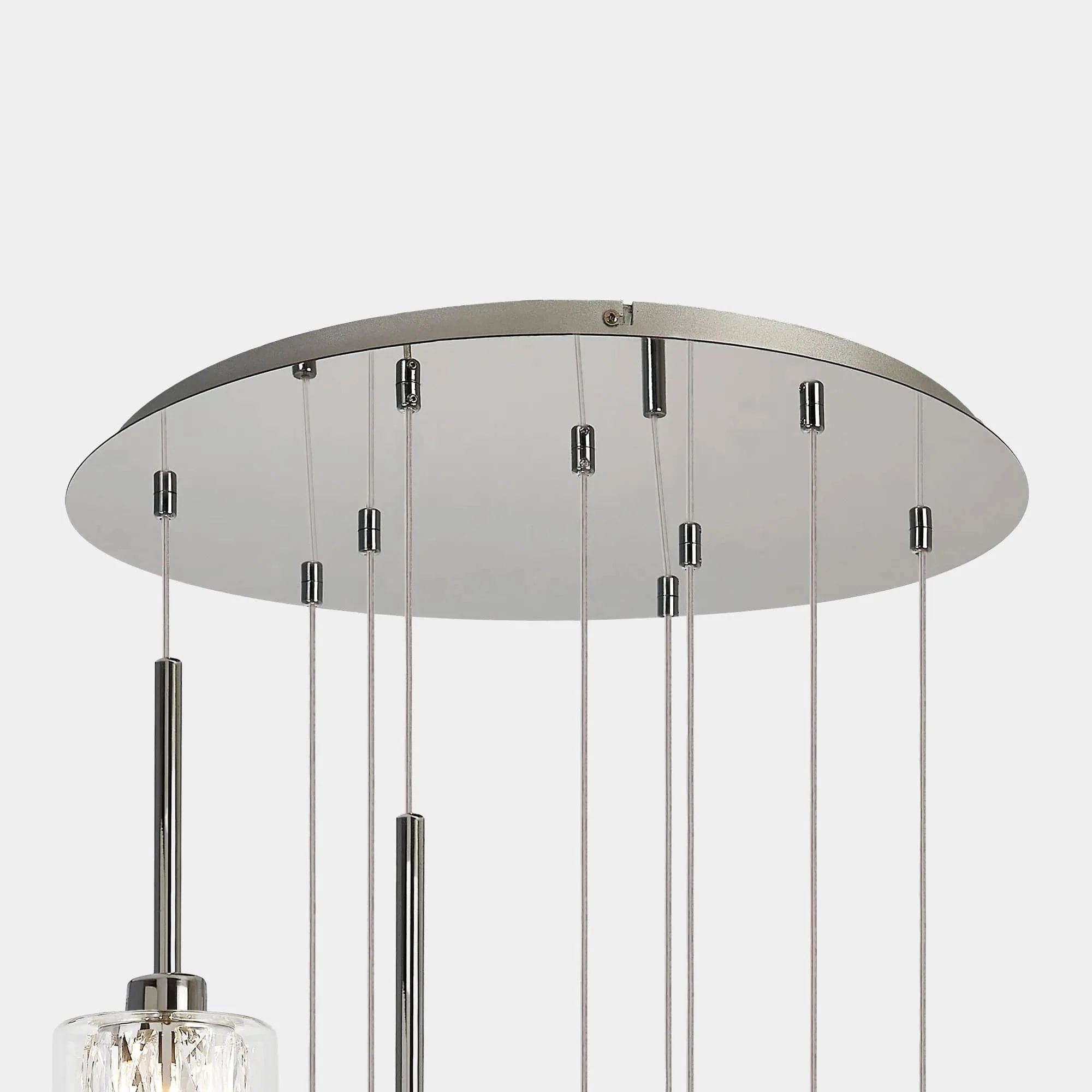 Tyrol Chrome - Pendant Ceiling Light, 9 Light Cascade - Image 5