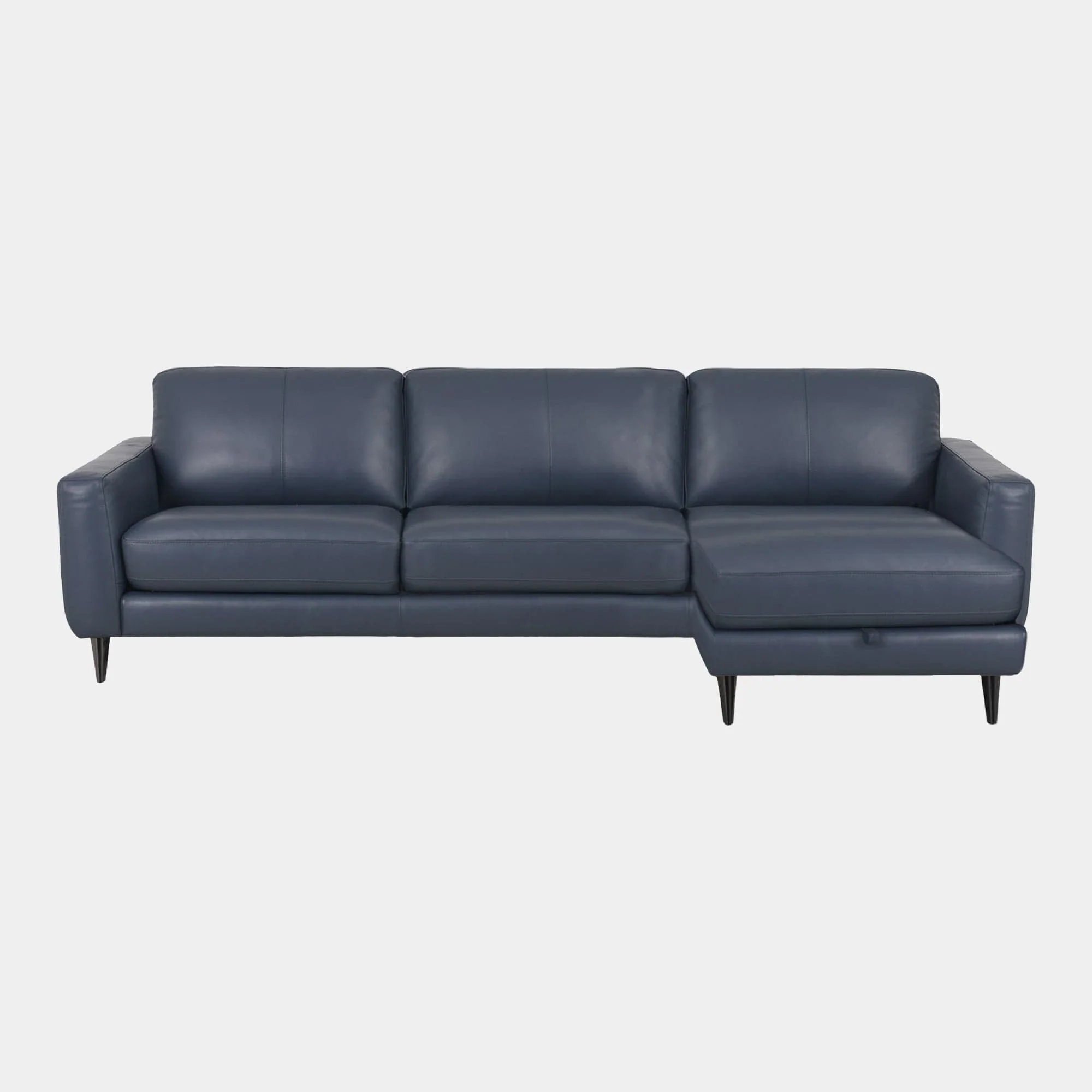 Volante - RHF Chaise Sofa Bed With Storage & Mattress, Leather