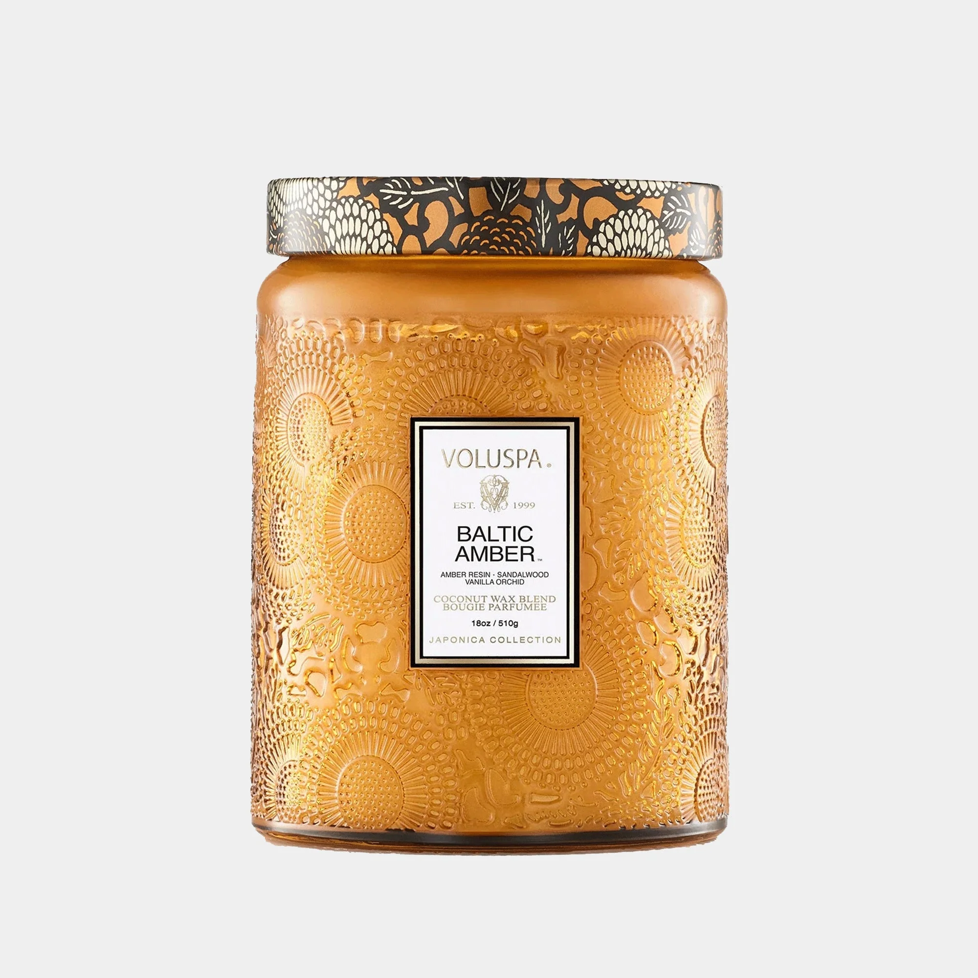 Voluspa Baltic Amber - Sandalwood & Vanilla Orchid Candle 510g - Image 5