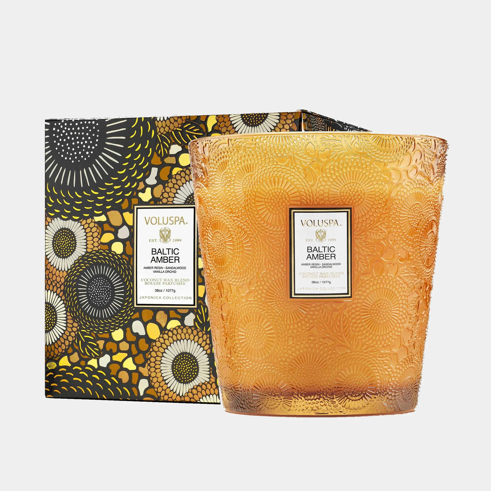 Voluspa Baltic Amber - Sandalwood & Vanilla Orchid 3 Wick Candle 1.1kg