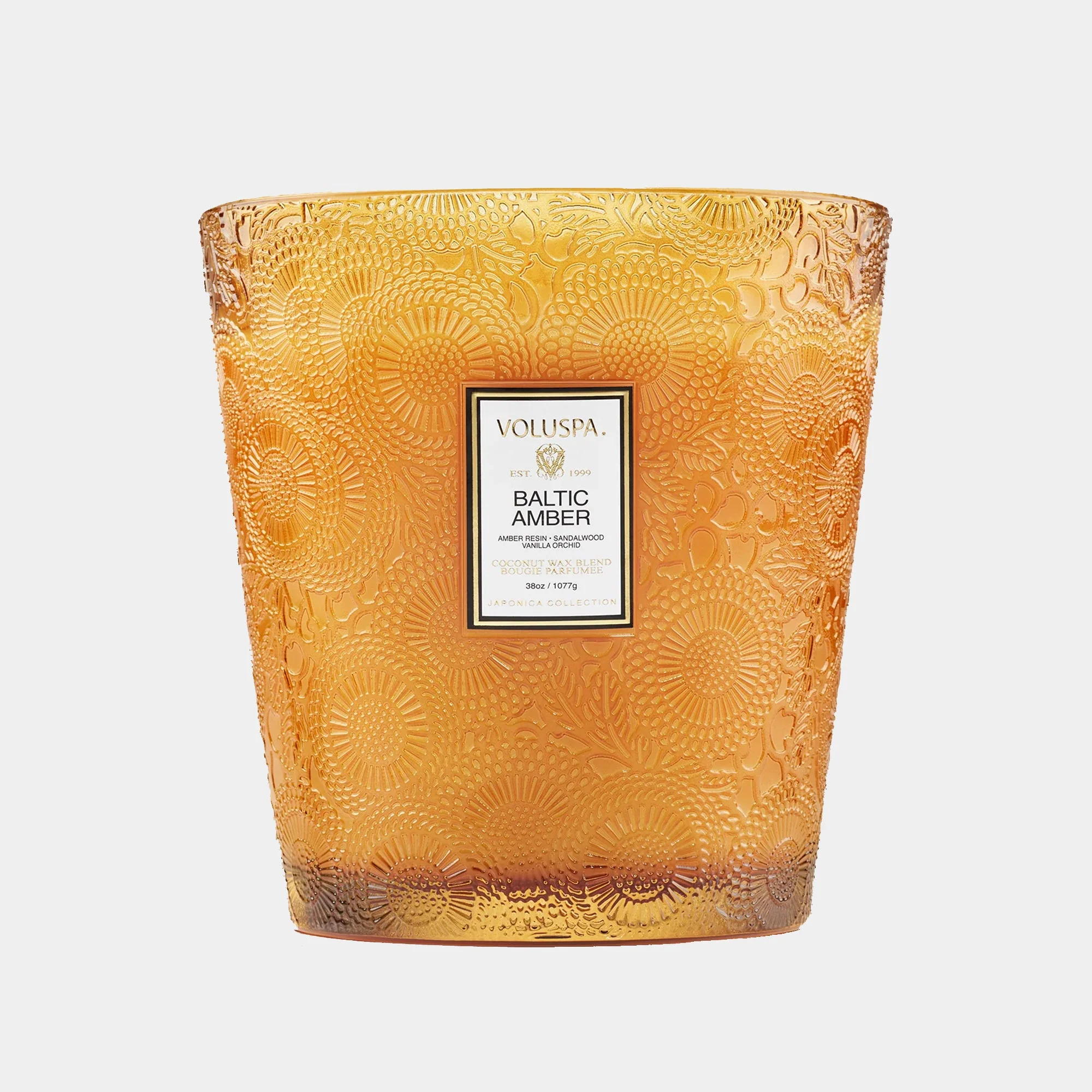 Voluspa Baltic Amber - Sandalwood & Vanilla Orchid 3 Wick Candle 1.1kg - Image 4