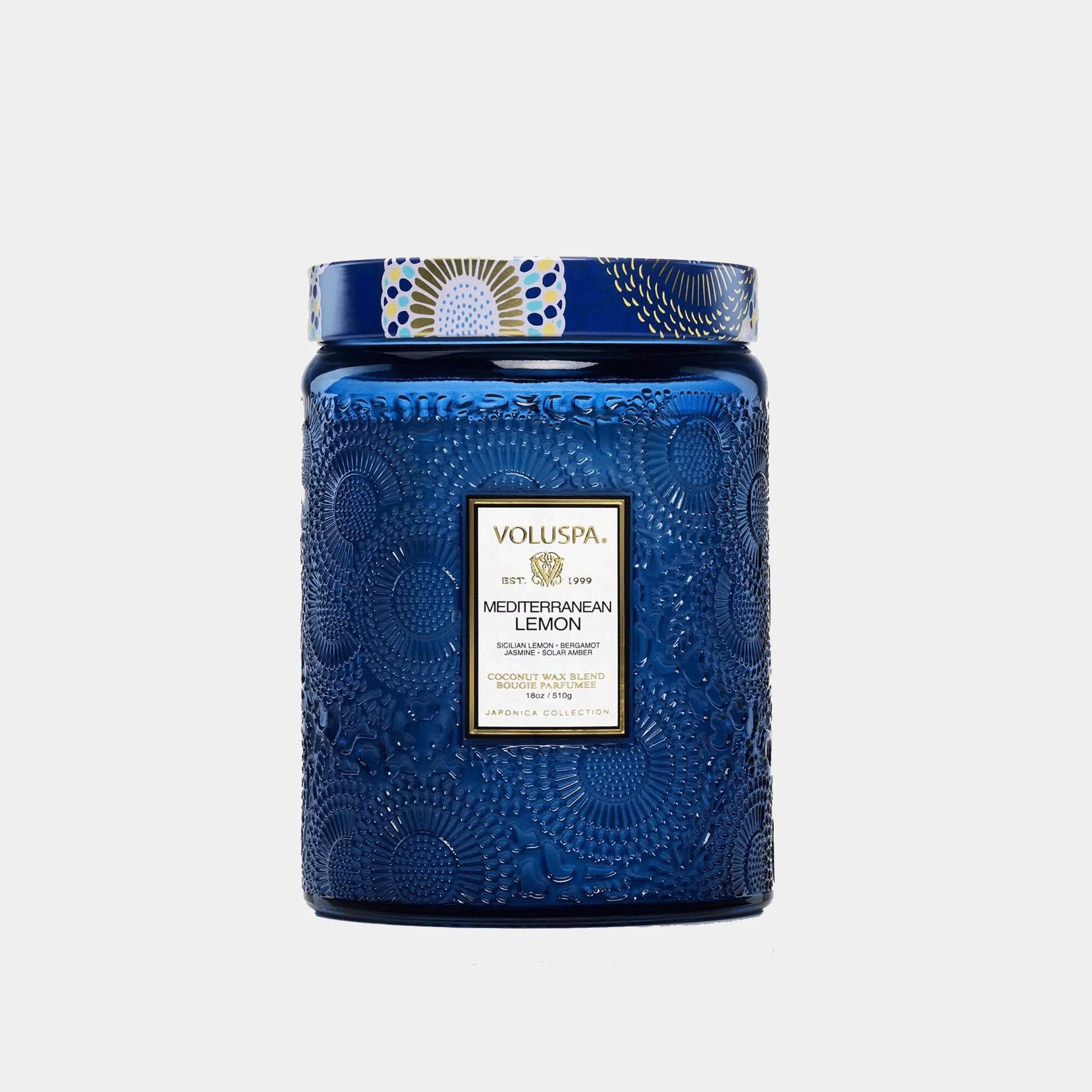 Voluspa Mediterranean Lemon - Sicilian Lemon, Bergamot, Jasmine & Solar Amber Candle 510g - Image 6