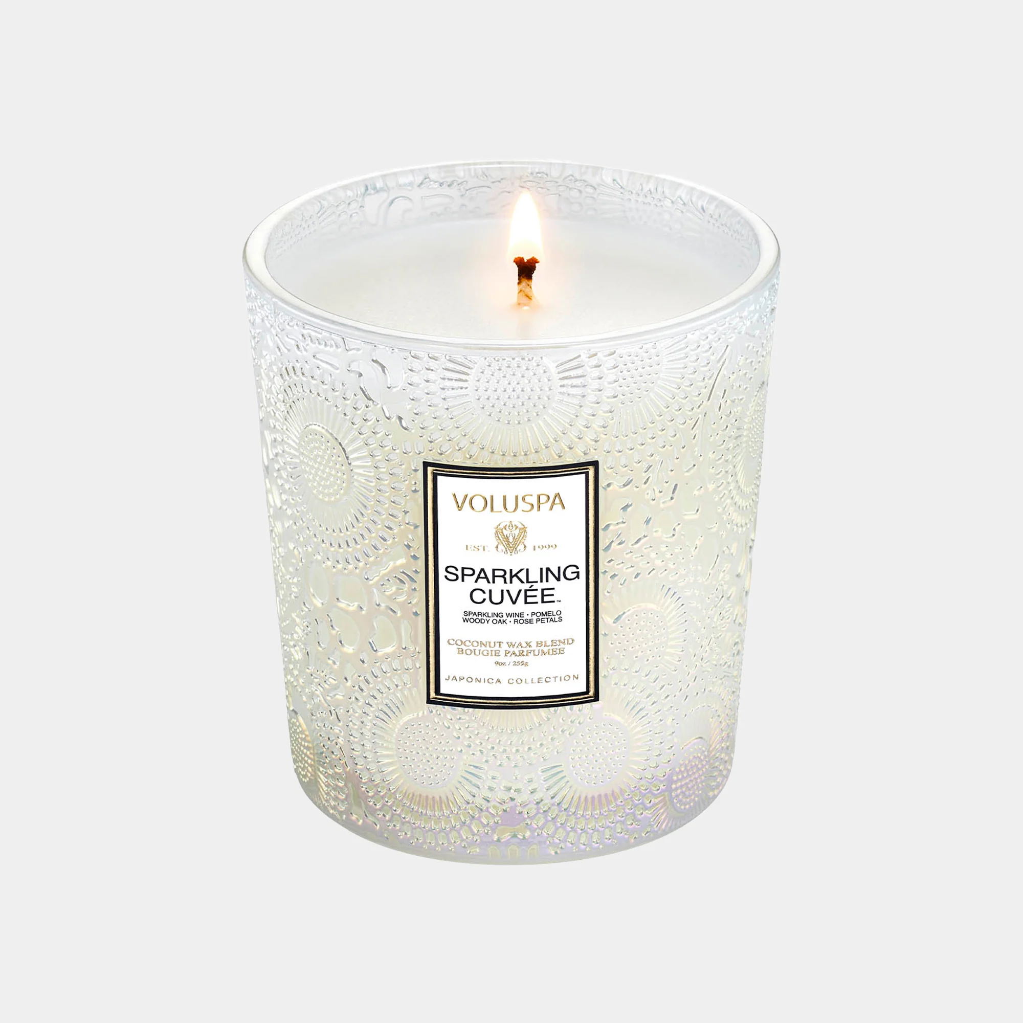 Voluspa Sparkling Cuvee - Pomelo, Woody Oak & Rose Petals Candle 255g - Image 2