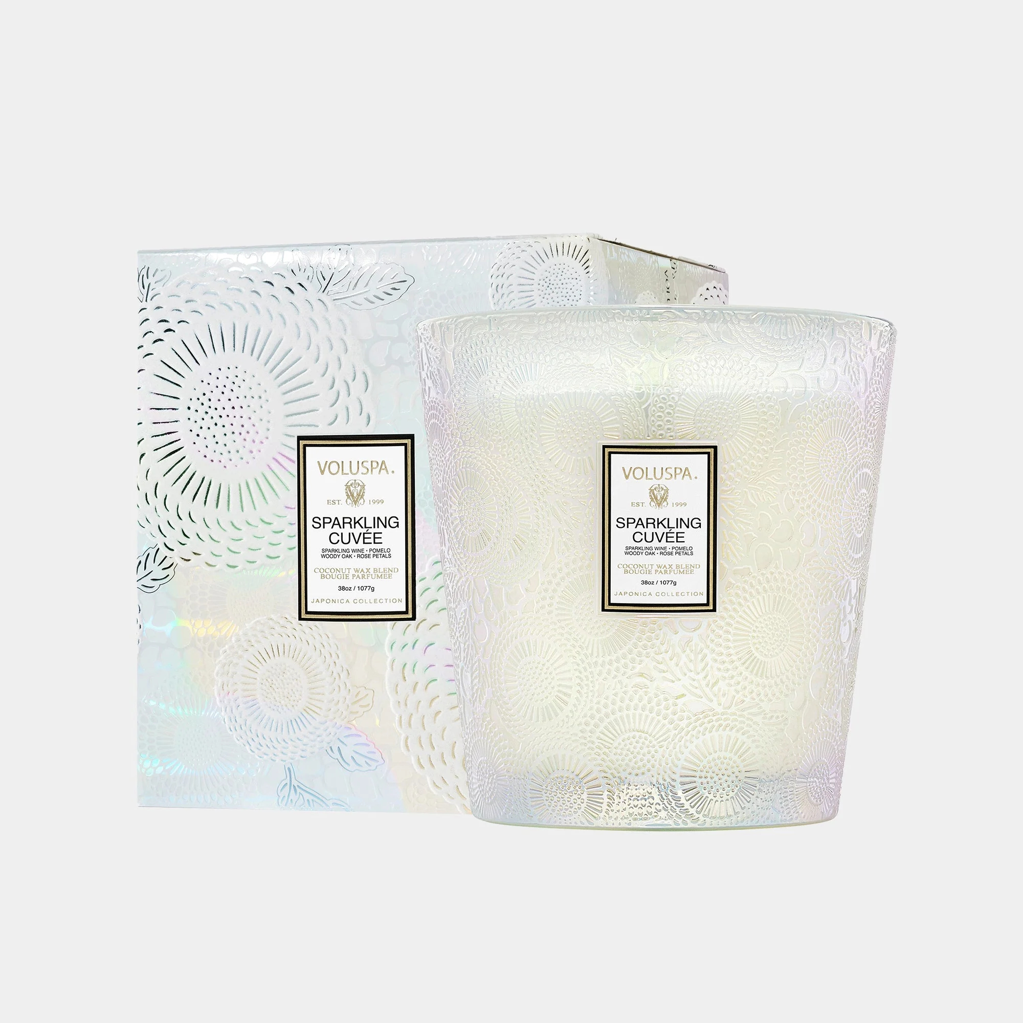 Voluspa Sparkling Cuvee - Pomelo, Woody Oak & Rose Petals Candle 1.1kg