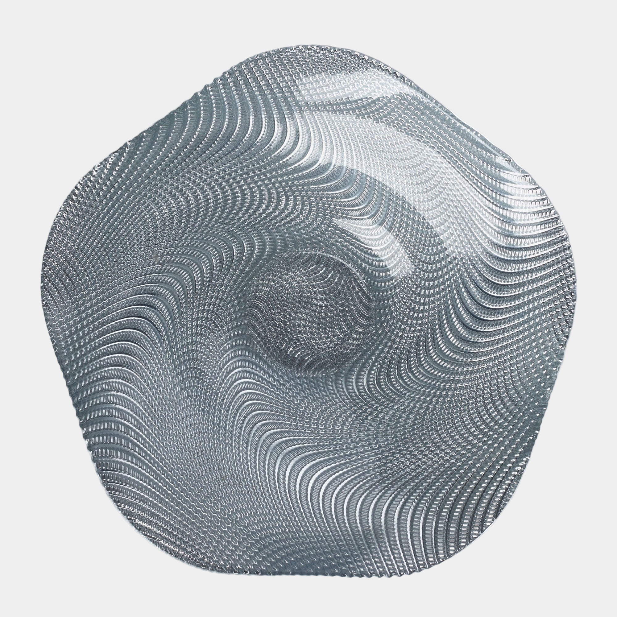 Vortex - Decorative Bowl, Platinum glass