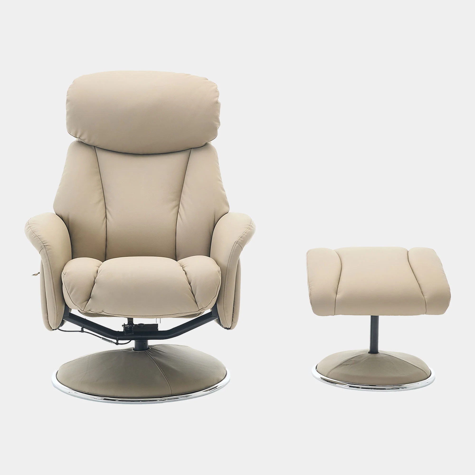 Yukon - Swivel Recliner Chair With Footstool - Image 22