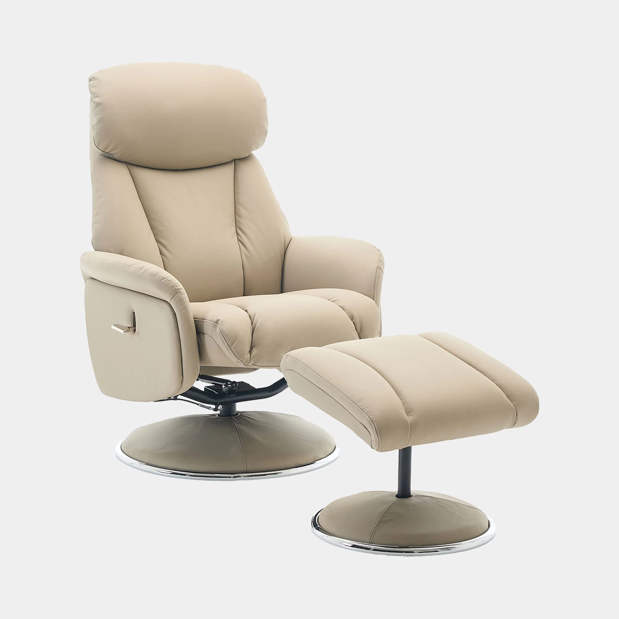 Yukon - Swivel Recliner Chair With Footstool - Image 23