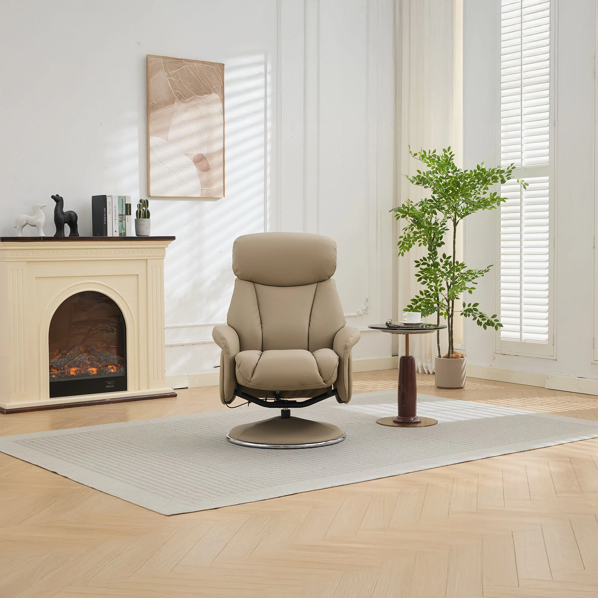 Yukon - Swivel Recliner Chair With Footstool - Image 29