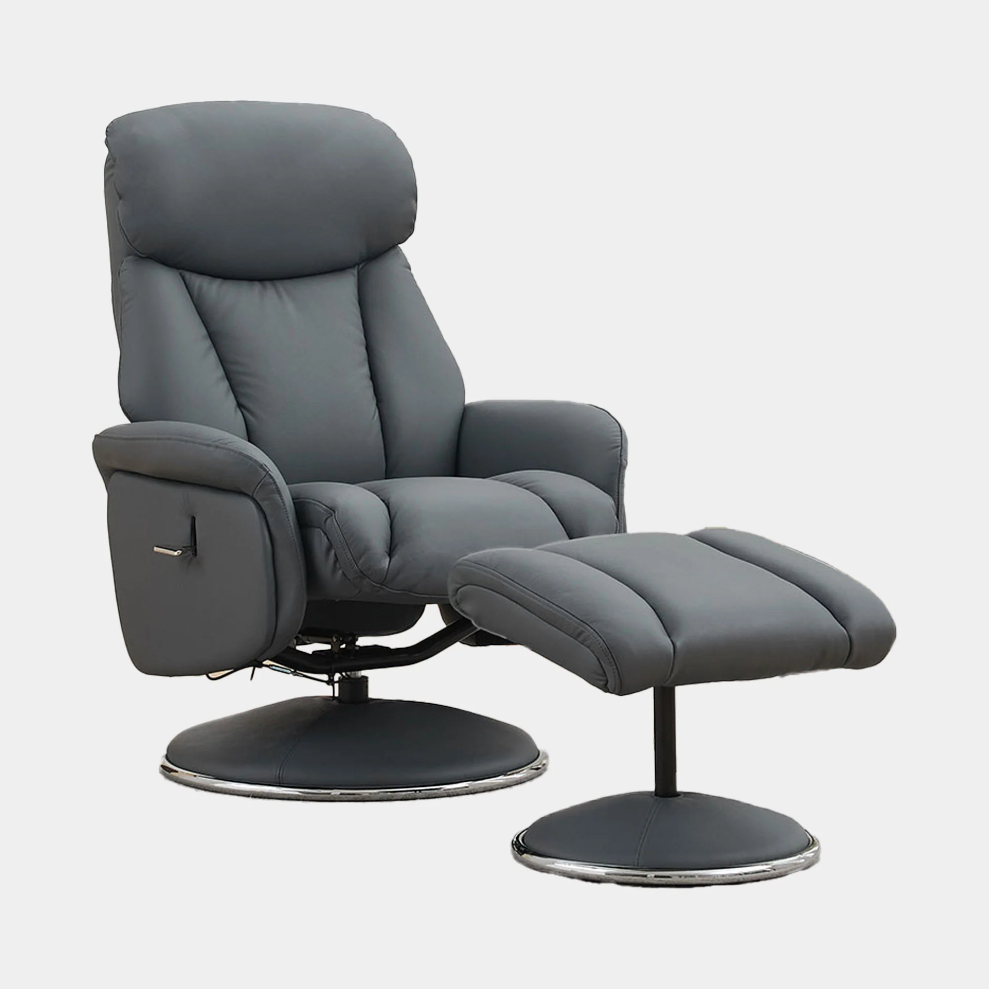 Yukon - Swivel Recliner Chair With Footstool - Image 34