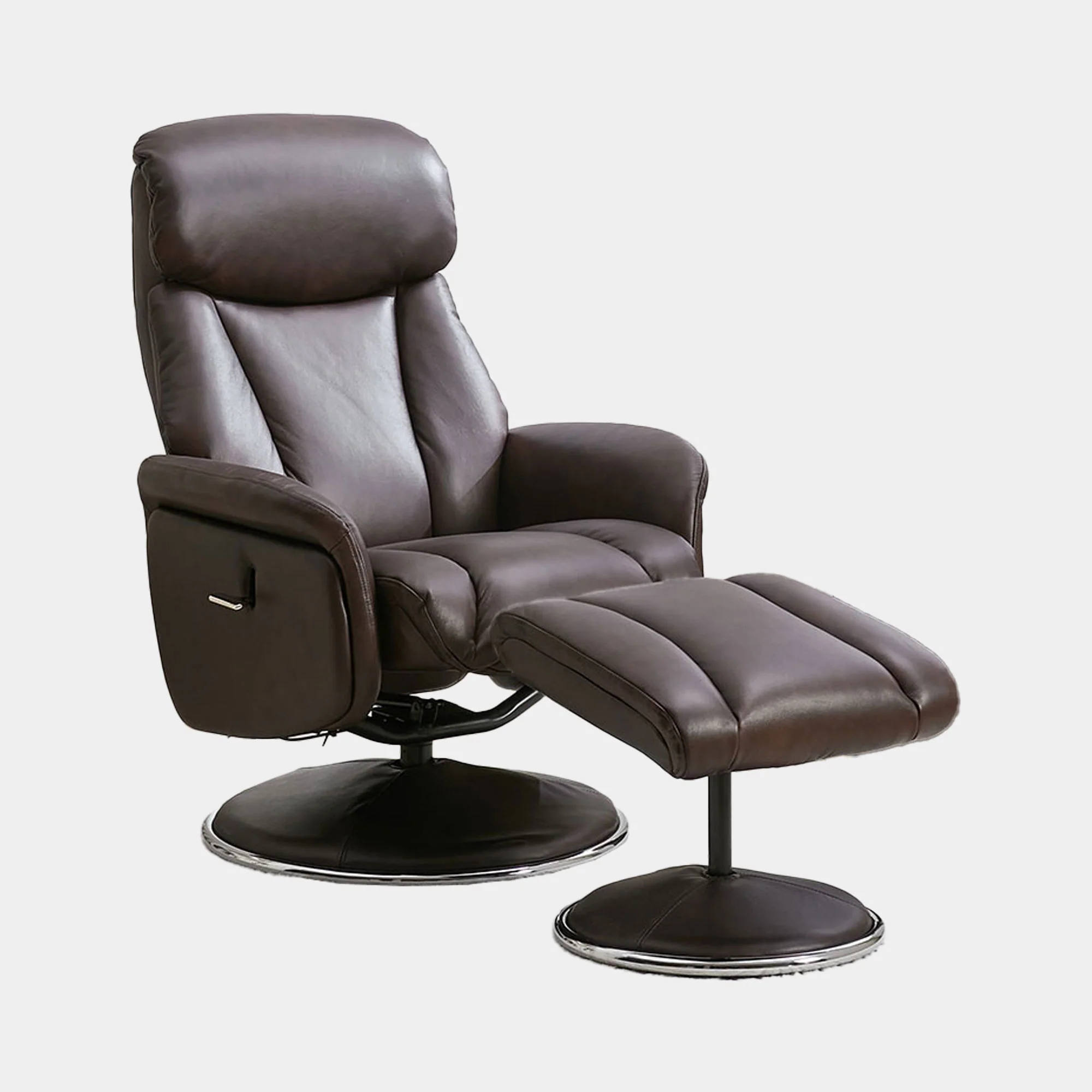 Yukon - Swivel Recliner Chair With Footstool - Image 35