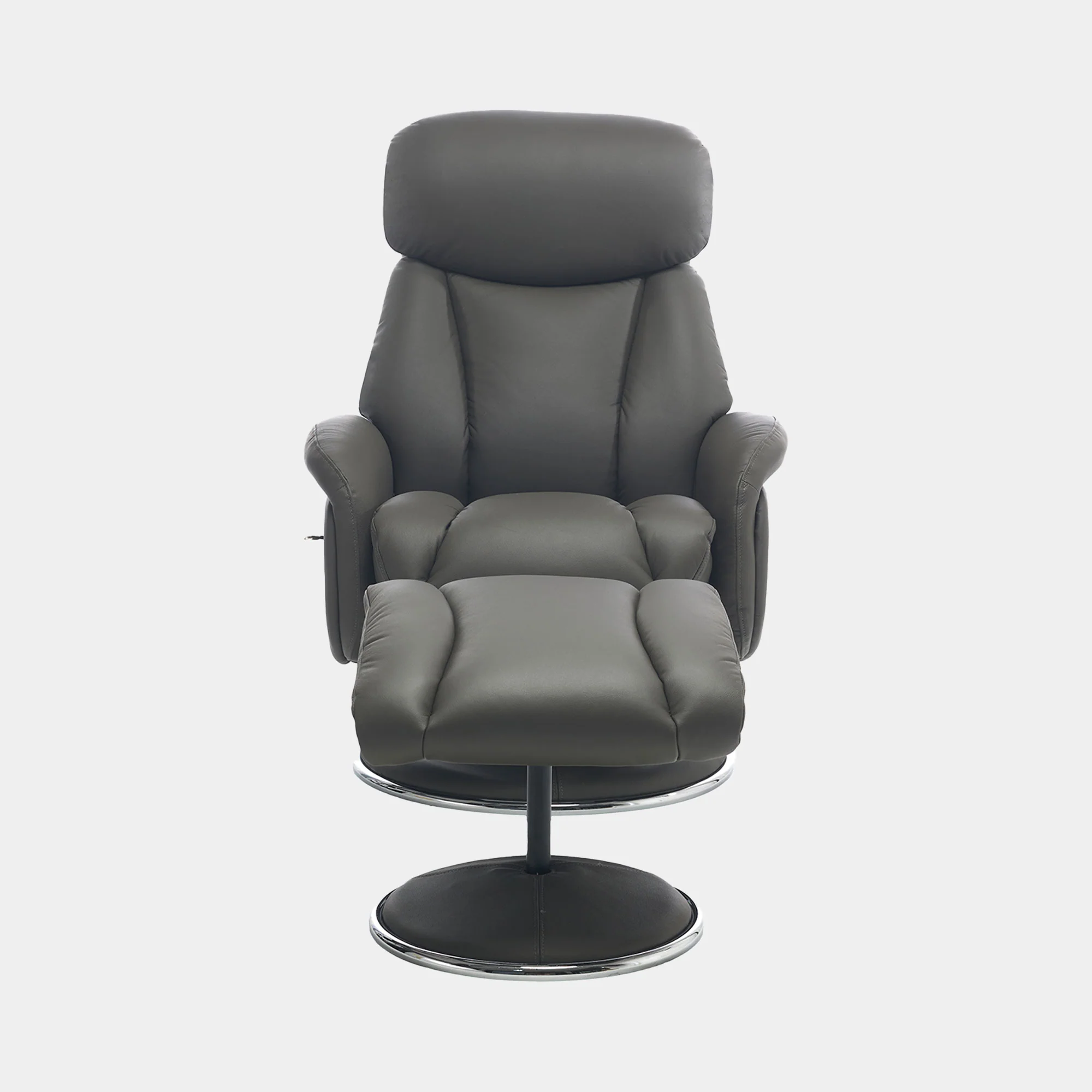 Yukon - Swivel Recliner Chair With Footstool - Image 4