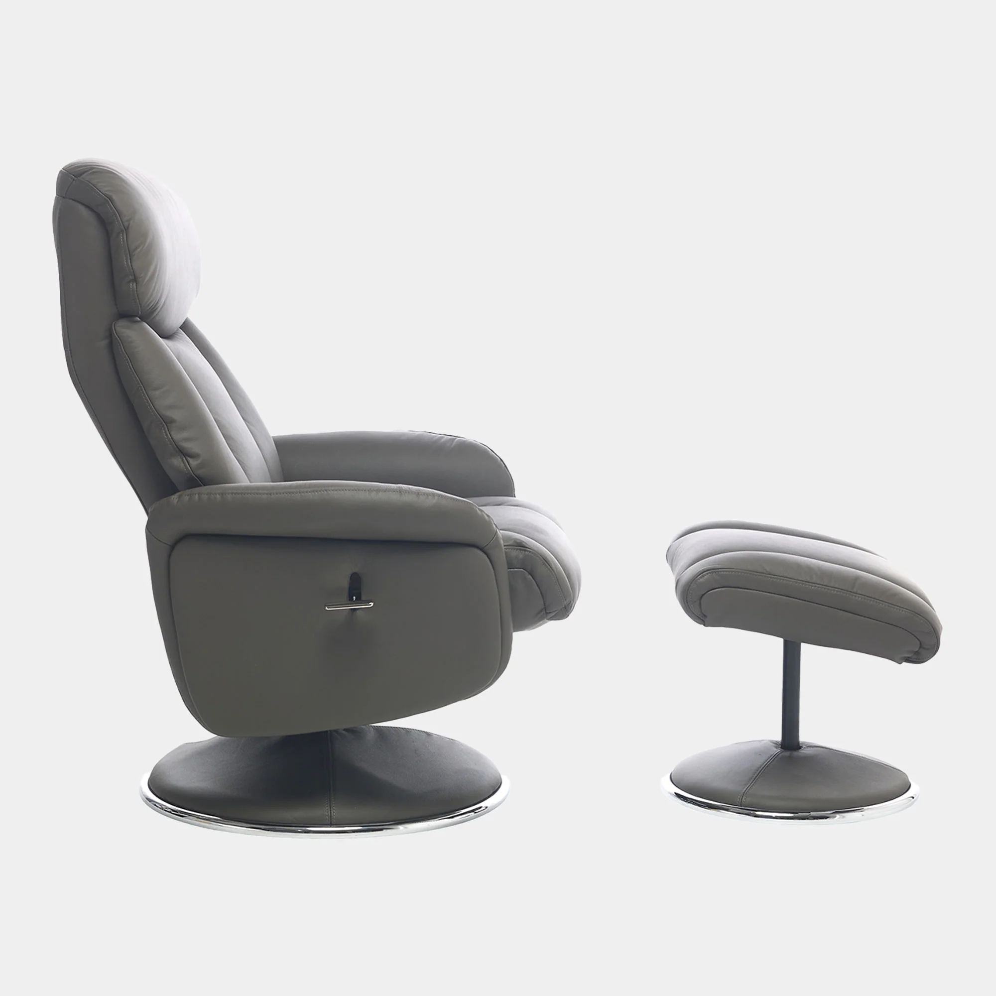 Yukon - Swivel Recliner Chair With Footstool - Image 6