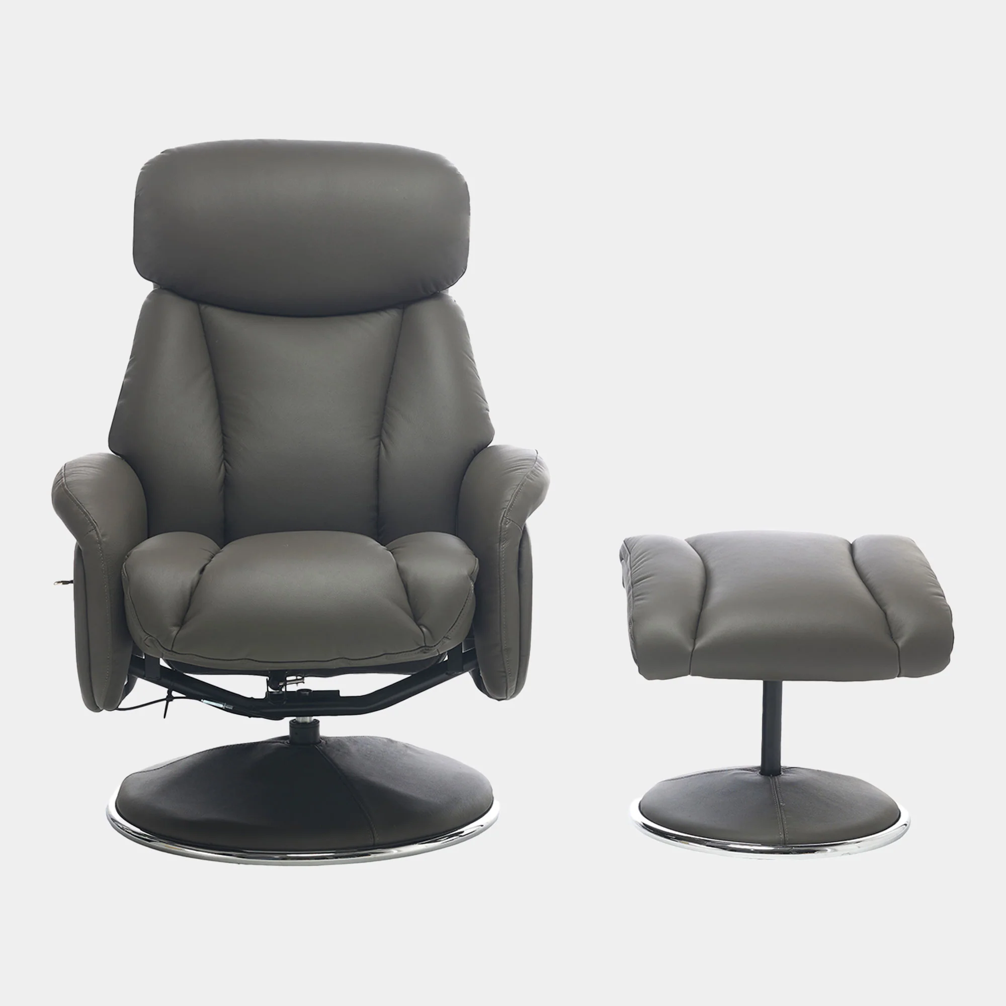 Yukon - Swivel Recliner Chair With Footstool - Image 8