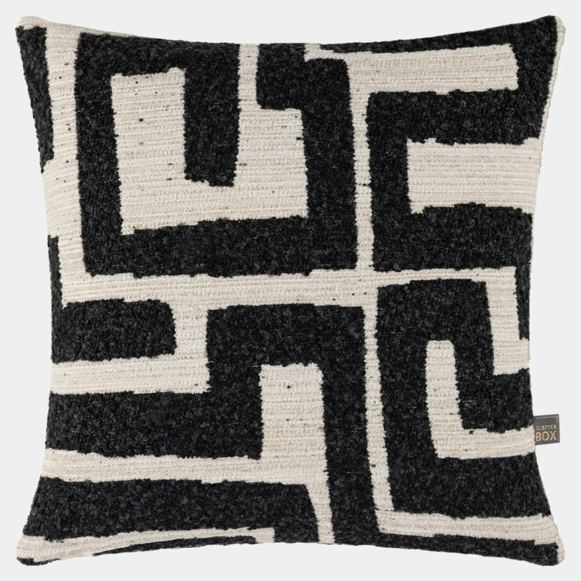 Zephyr - Charcoal Cream Cushion 45x45cm